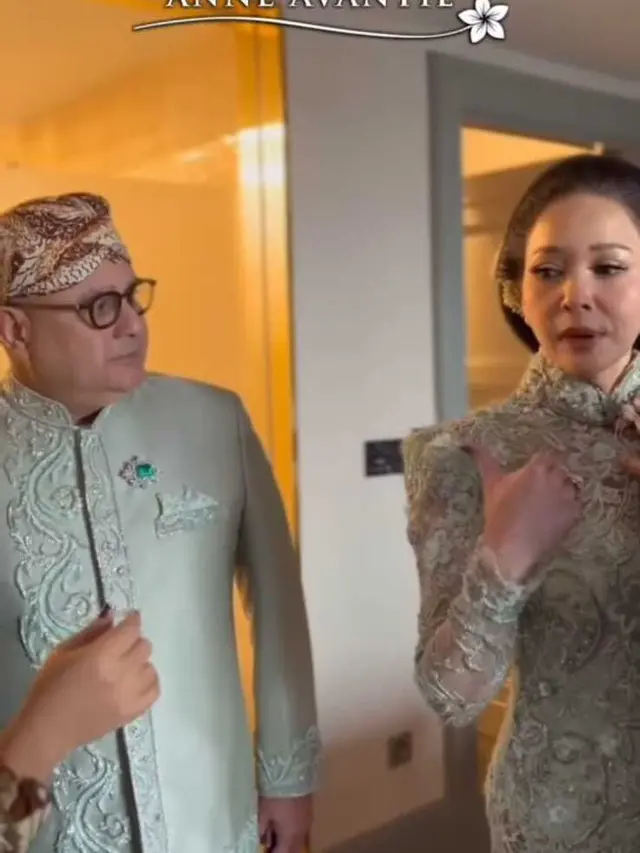 Cerita di Balik Bros Irwan Mussry yang Dikenakan saat Pernikahan Al Ghazali/Instagram @anneavantieheart