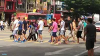 Pemain Barcelona Jalan-Jalan di Kuala Lumpur