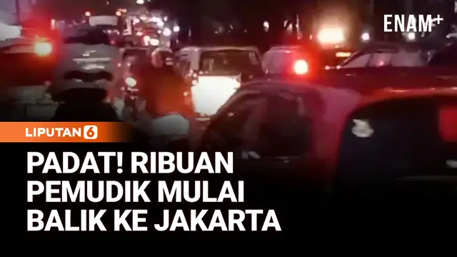 Ribuan Pemudik Kembali ke Jakarta, Jalur Arteri Karawang Padat
