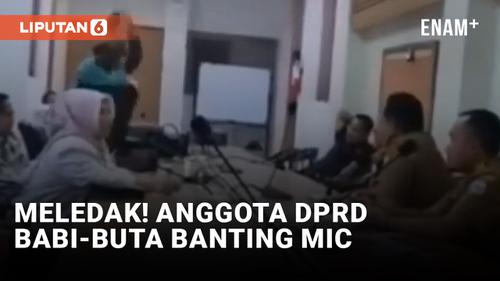 VIDEO: Anggota DPRD Garut Banting Mic Gegara Merasa Tak Dihargai
