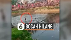 LOMPAT DARI JEMBATAN, BOCAH HILANG DI KALI BANJIR KANAL BARAT