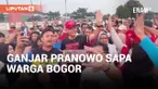 Ganjar Pranowo Sapa Warga Bogor Sambil Lari Pagi
