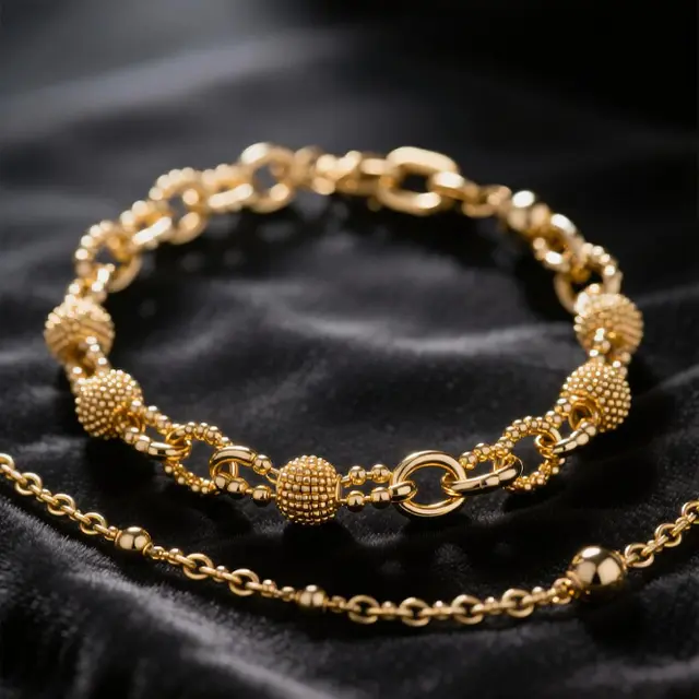 Model Gelang Rantai Emas London Terbaru