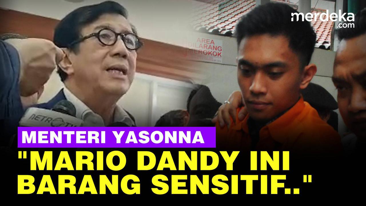 VIDEO: Yasonna Tepis Istimewakan Mario Dandy di Rutan, Wanti-Wanti Barang Sensitif