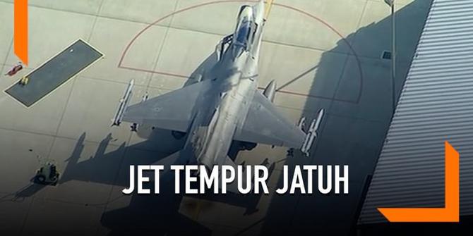 VIDEO: Jet Tempur F-16 Jatuh, Menimpa Bangunan di California