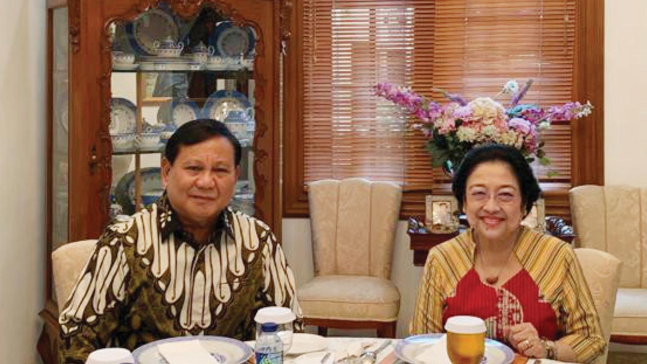 Banner Pertemuan Prabowo dan Megawati