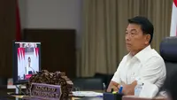 Kepala Kantor Staf Presiden, Moeldoko saat mengikuti rapat terbatas terkait percepatan penurunan stunting di Gedung Bina Graha, Jakarta, Selasa (11/1/2022). (Foto: Kantor Staf Presiden)