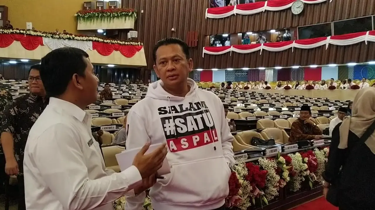 Pimpinan MPR menghadiri geladi pelantikan presiden dan wakil presiden periode 2019-2024, Sabtu (19/10/2019). (Merdeka.com/ Yunita Amalia)