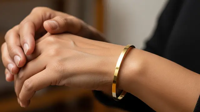 9 Model Gelang Emas Klasik untuk Ibu Rumah Tangga Usia 40 Tahun
