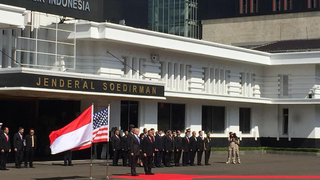 Menteri Pertahanan Amerika Serikat James Mattis menemui Menteri Pertahanan RI Ryamizard Ryacudu