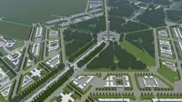 Maket Ibu Kota baru (dok Kementerian PUPR)