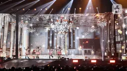 Rangkaian konser pertama kali dimulai pada 1-2 April 2023 di KSPO Dome Seoul, Korea Selatan. (Liputan6.com/JohanTallo)