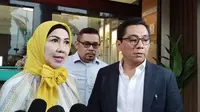 Venna Melinda di Pengadilan Agama Jakarta Selatan, Selasa (19/11/2024). (Liputan6.com/M Altaf Jauhar)