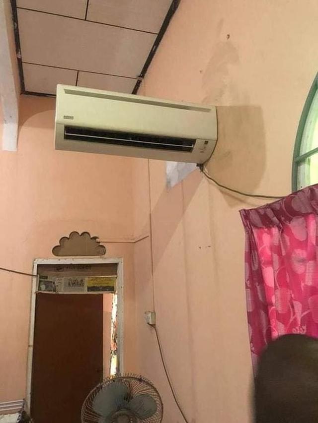 6 Potret Cara Nyeleneh Pasang AC di Tempat Tak Biasa Ini Bikin Tepuk Jidat