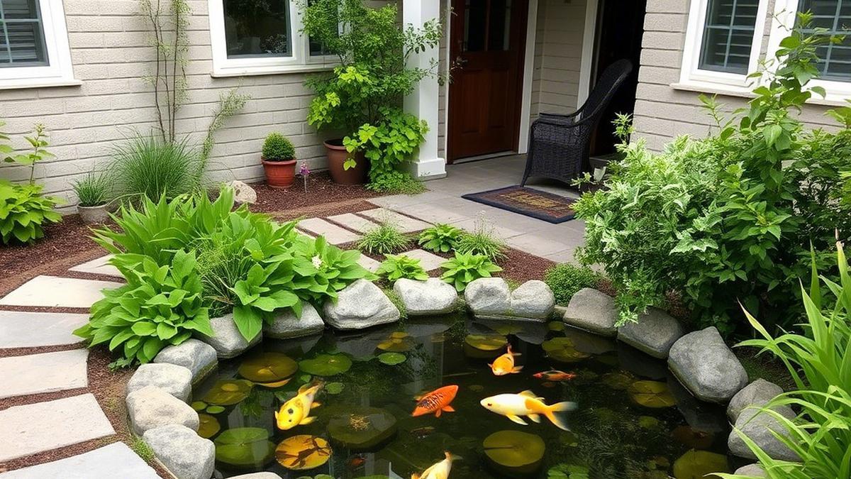 10 Tips Bikin Kolam Ikan Depan Rumah di Lahan Sempit, Jadi Sejuk dan Rileks