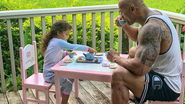 The Rock dan putrinya, Jasmine. (Instagram/ therock)