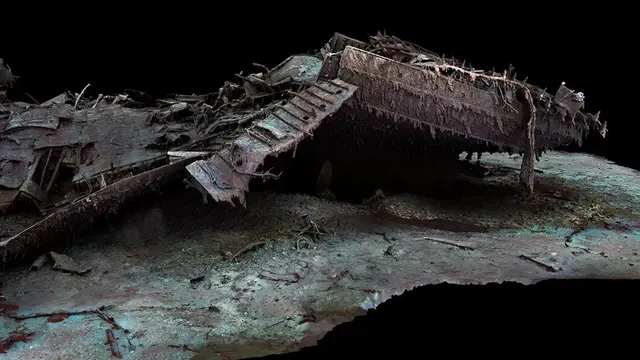 Potret 3D Bangkai Kapal Titanic