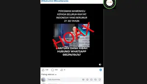 Cek Fakta: Hoaks Video Wamenkeu Thomas Djiwandono Umumkan Bantuan Dana Hibah