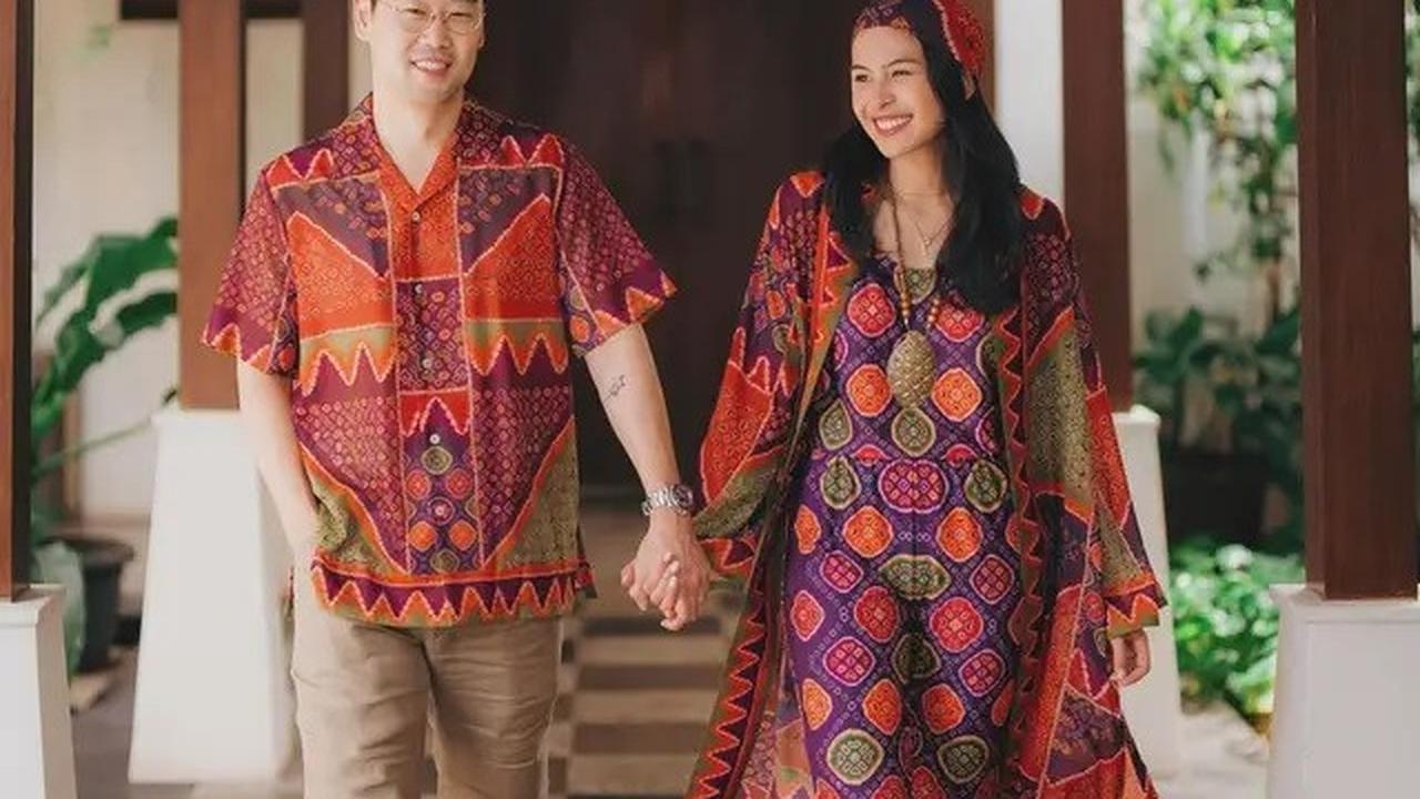 Inspirasi Baju Lebaran Couple 2025, Gaya Serasi Artis dari Enzy Storia hingga Maudy Ayunda
