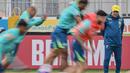 Skuad Selecao diketahui sudah lebih dari 20 tahun mengalami puasa gelar juara Piala Dunia setelah terakhir kali pada menjadi juara pada 2002. (Nelson ALMEIDA/AFP)