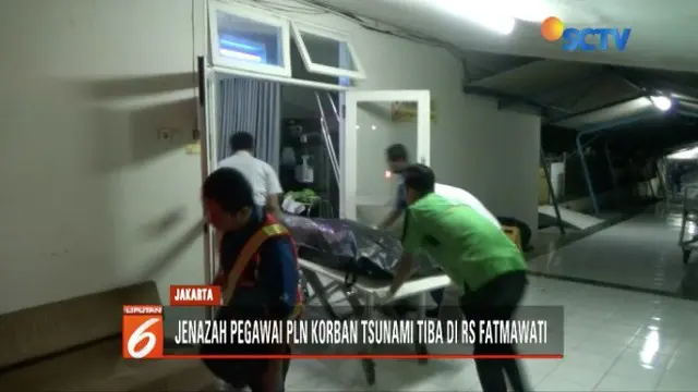 Jenazah Pegawai PLN Korban Tsunami Tanjung Lesung Tiba di RS Fatmawati