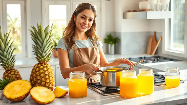 cara membuat selai nanas