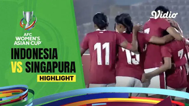 Berita video highlights kemenangan Timnas Putri Indonesia atas Singapura yang kedua kalinya di Kualifikasi Piala Asia 2022, Senin (27/9/2021) malam hari WIB.