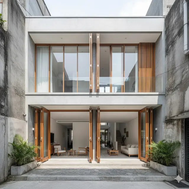 Rumah Minimalis Modern dengan Konsep Terbuka