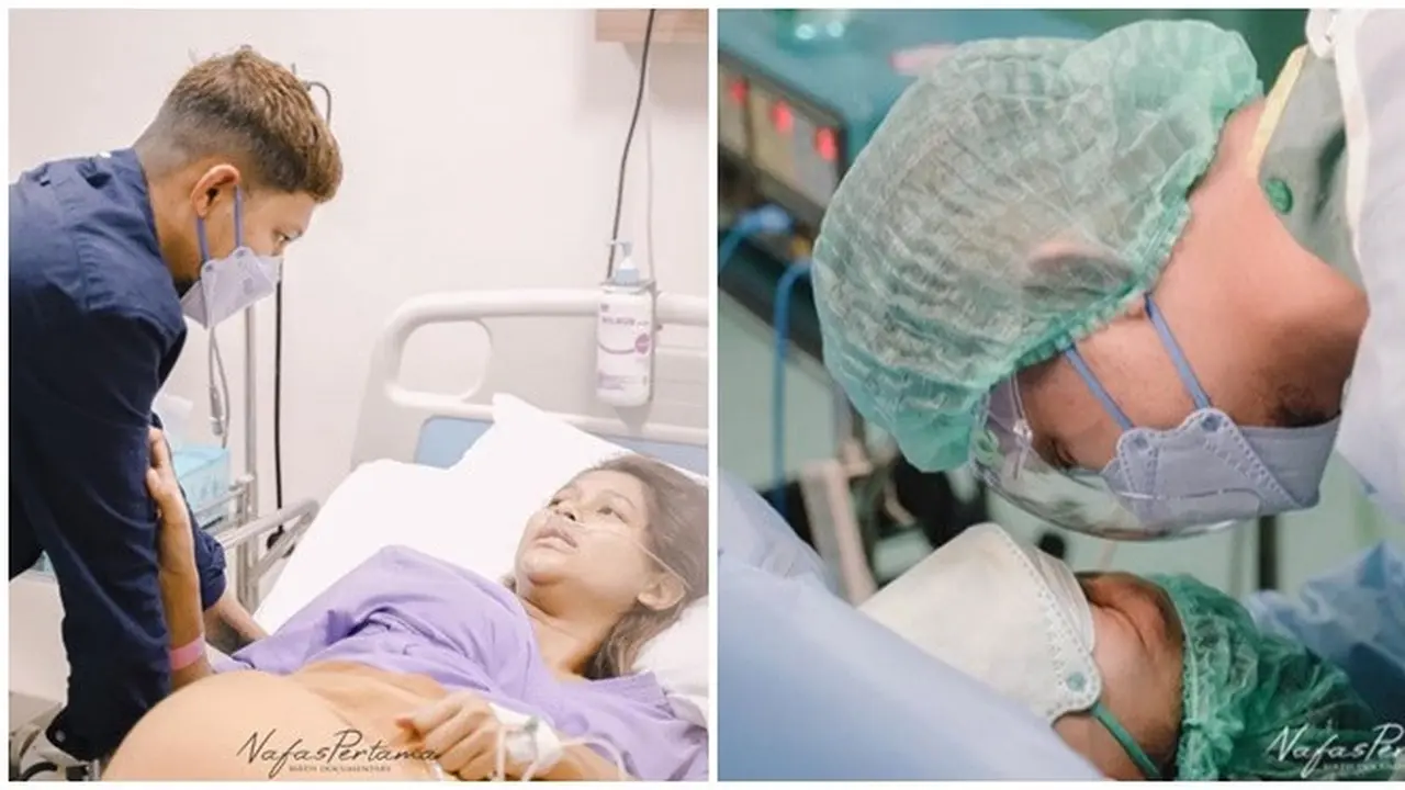 6 Momen Bunga Jelitha Istri Syamsir Alam Lahirkan Anak Pertama, Penuh Perjuangan