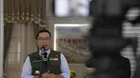 Ridwan Kamil dalam konferensi pers di Gedung Pakuan, Kota Bandung, Senin (30/3/2020).