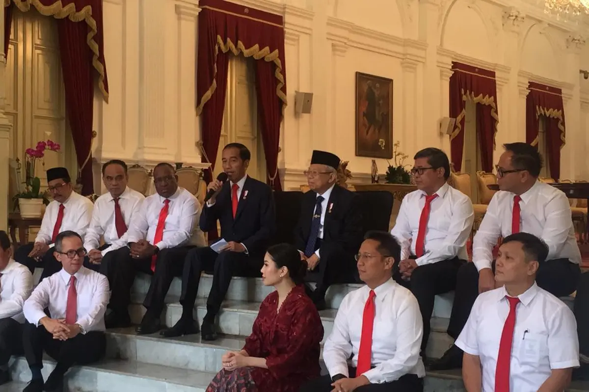Presiden Jokowi mengumumkan 12 nama wakil menteri di Istana, Jumat (25/10/2019)