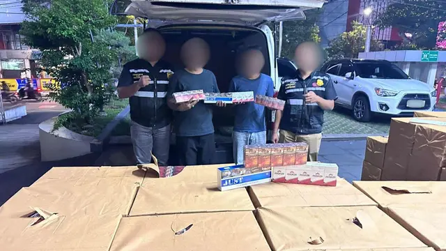 Kantor Wilayah Bea Cukai Jawa Tengah dan DIY menggagalkan peredaran 510.000 batang rokok ilegal dalam penindakan yang dilakukan di Gerbang Tol Kalikangkung, Semarang