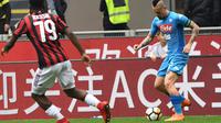 Jalannya pertandingan AC Milan vs Napoli di San Siro (Foto: Doc Napoli)