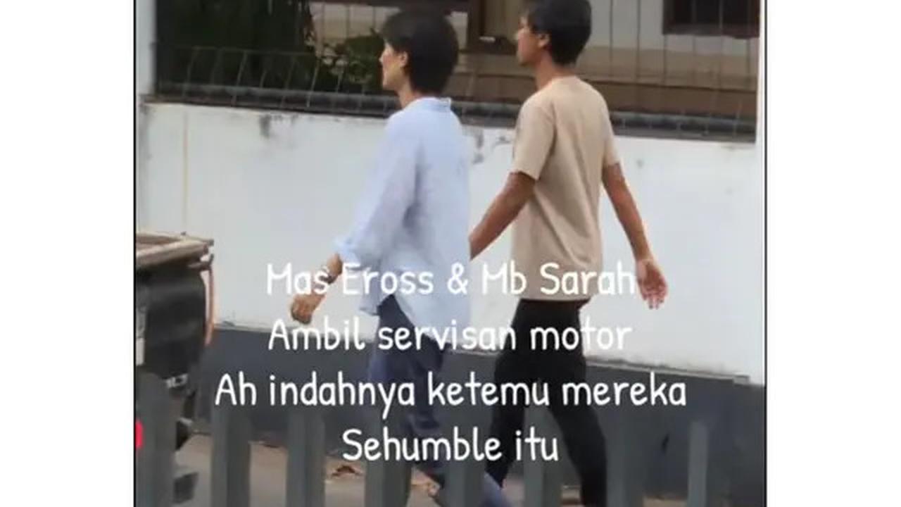 Viral Kesederhanaan Eross Candra SO7 dan Istri Jalan Kaki Ambil Servisan Motor, Ini 6 Momennya