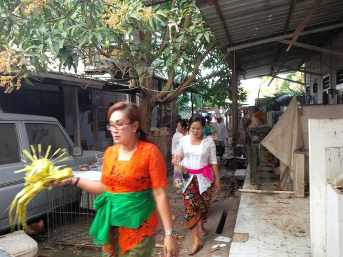 Kematian Angeline, warga Desa Adat Kesiman gelar upacara pembersihan