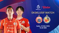 Nonton Live Streaming Persija vs Semen Padang FC, Eksklusif di Vidio