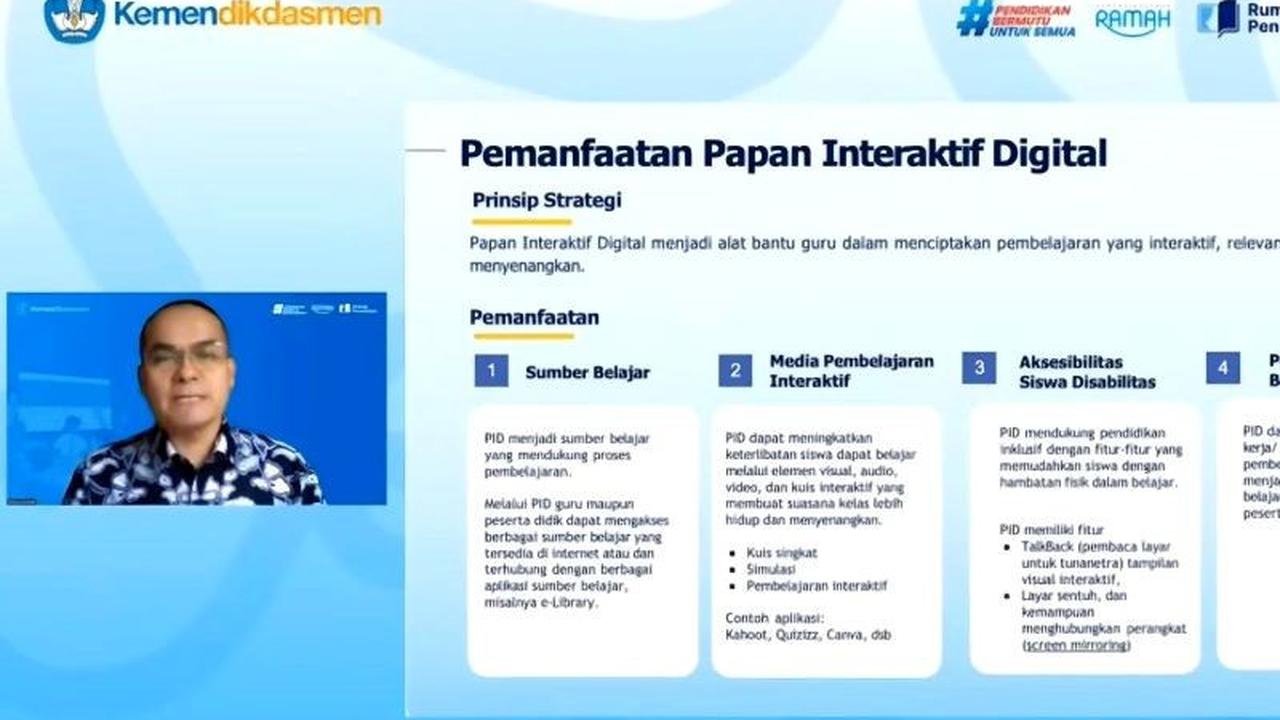Dorong Transformasi Digital, Kemendikdasmen Perkuat Kompetensi Guru dengan Papan Interaktif Digital