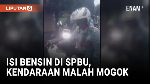 VIDEO: Viral! Belasan Kendaraan Mogok Usai Isi Bensin di SPBU