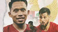 Timnas Indonesia - Stefano Lilipaly, Saddil Ramdani, Andik Vermansah (Bola.com/Adreanus Titus)