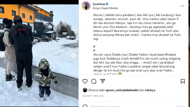 Lyra Virna dan keluarga liburan akhir tahun di Turki (Foto: instagram lyravirna)