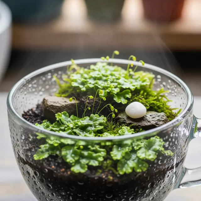 Lumut dan Terrarium Mini yang Bisa Jadi Media Relaksasi Sederhana di Rumah (Gemini AI)