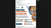 Cek Fakta: Hoaks Link Pendaftaran Pegawai Koperasi Desa Merah Putih Gaji Rp 8 Juta