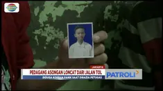 Hindari kejaran petugas, pedagang asongan ini lompat dari jalan Tol Sedyatmo, Ancol, kemudian tewas.