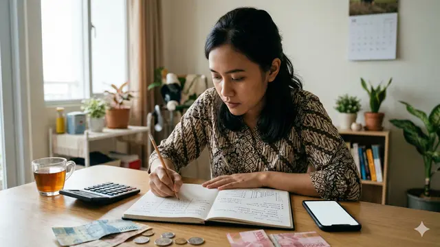Cara Memanfaatkan Sisa THR untuk Tujuan Jangka Panjang (Foto: Gemini AI)