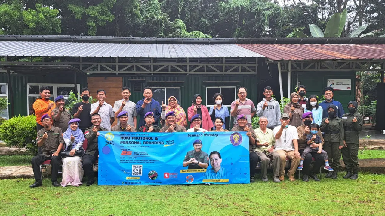 Seminar Nasional Menwa UI membahas tentang hoki protokol dan personal branding, Sabtu, 25 Februari 2023. (Istimewa)