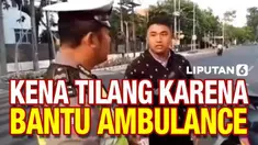 Sebuah video yang menampilkan percakapan antara seorang pengendara motor dengan polisi sedang viral di media sosial. Diketahui, sang pengendara motor tersebut mendapatkan tilang akibat membukakan jalan untuk ambulance yang terkena macet.