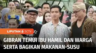 Calon Wakil Presiden nomor urut 2, Gibran Rakabuming Raka bertemu seniman di Tangerang Selatan, Banten. Gibran yang didampingi sang istri Selvi Ananda juga menemui warga kampung Rancamalang, Kadu Sirung, Pagedangan, Kabupaten Tangerang, dan memberika...