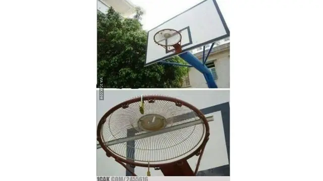 6 Potret Lapangan Basket Ini Nyeleneh, Bikin Geleng Kepala