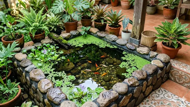 Inspirasi Kolam Ikan Kecil dengan Air Jernih Tanpa Pompa Besar