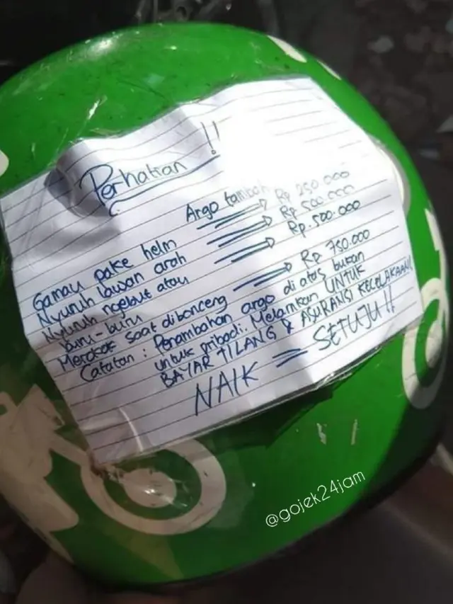 Kena Tilang, 6 Reaksi Driver Ojek Online Ini Malah Bikin Ngakak